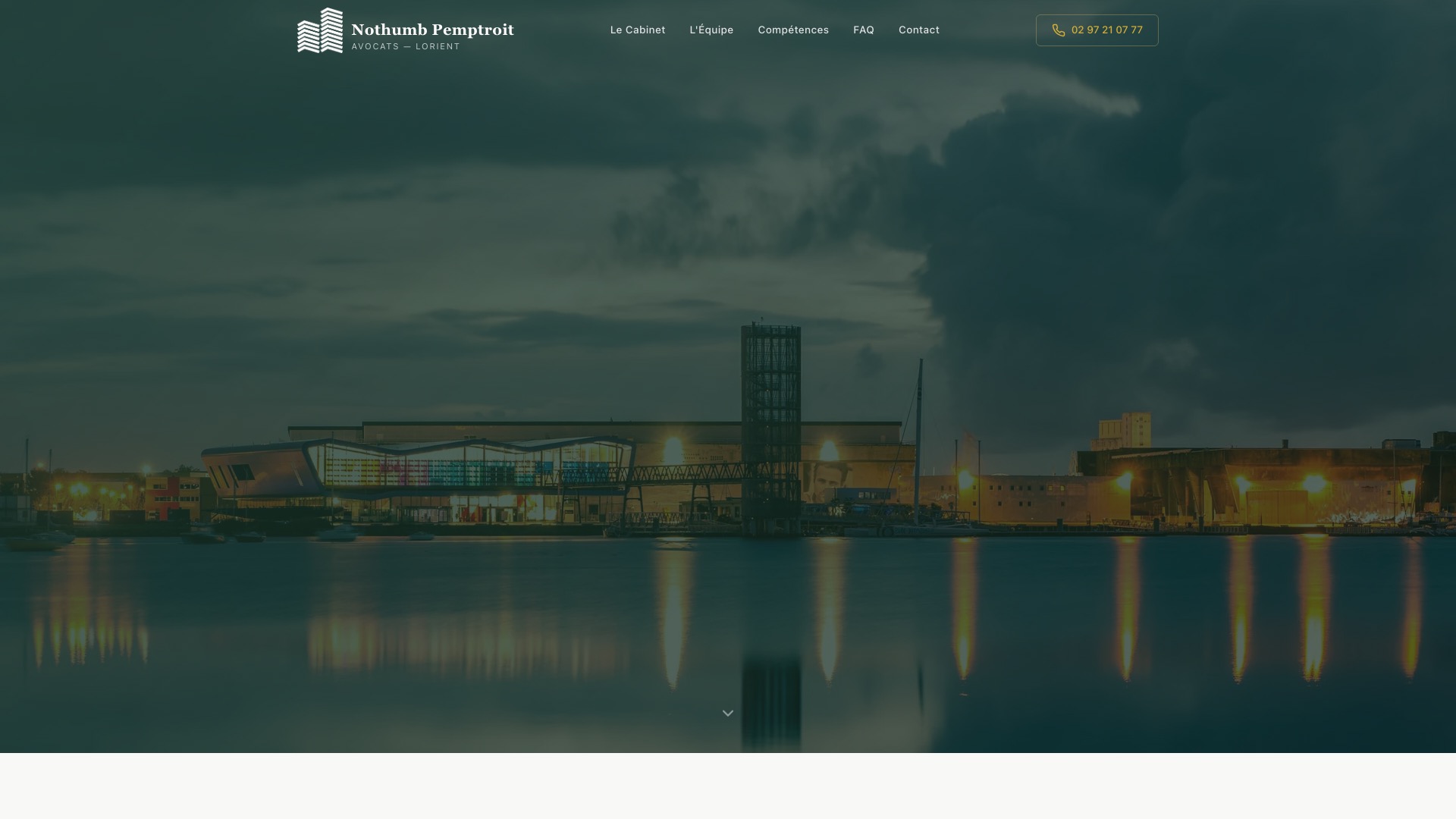 Site internet Cabinet Nothumb Pemptroit - Avocats Lorient Vannes