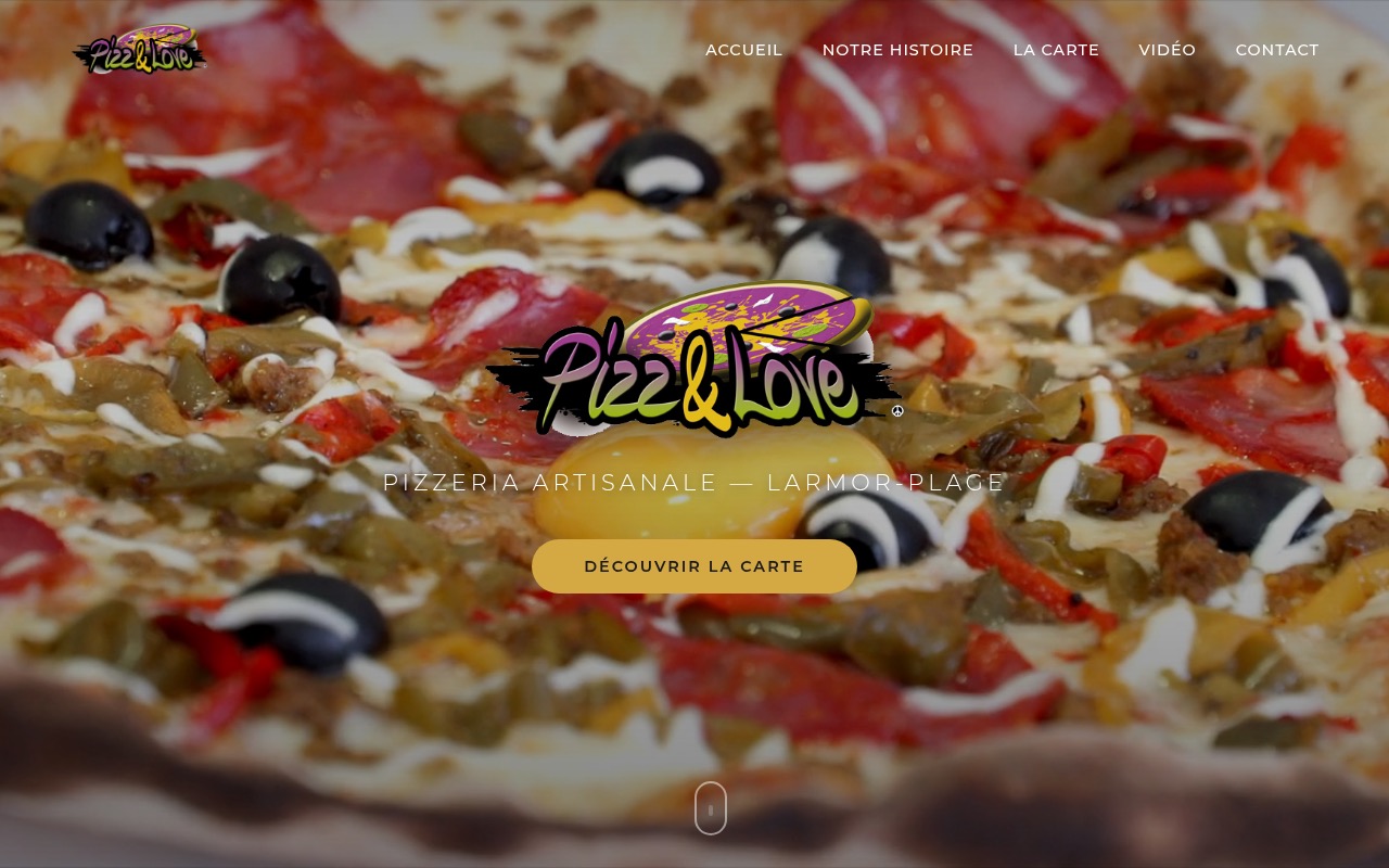 Site internet Pizz and Love - Pizzeria artisanale