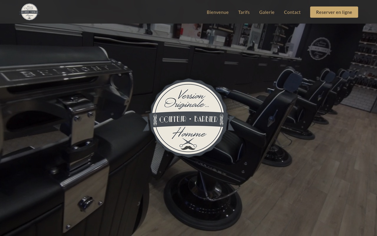 Site internet Version Originale - Salon de coiffure et barbier